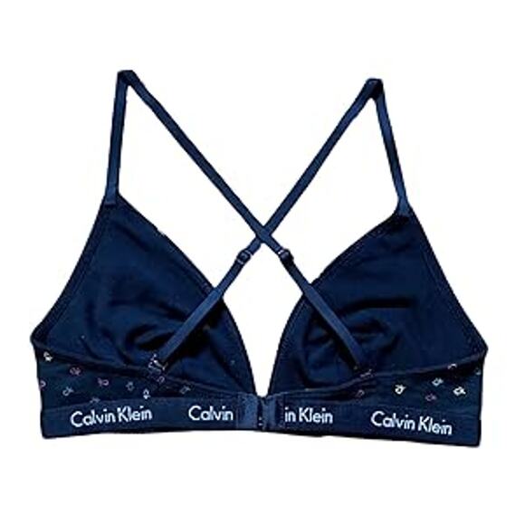 Calvin Klein ID Cotton Triangle Unlined Bra Black Size M New - Picture 4 of 4